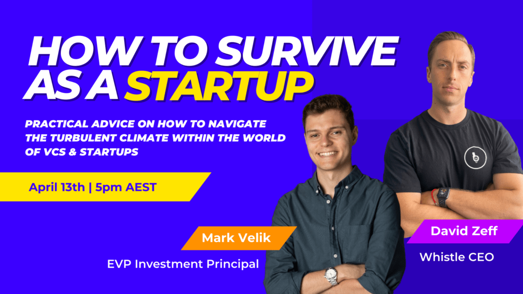 Banners for event how to survive as a startup